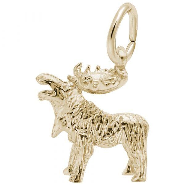 241646 - 8268 - 3-D Moose Charm